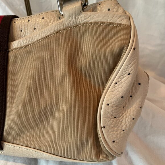 Cole Haan -- Courtney Collection -- Vintage -- Leather and Nylon -- Shoulder Bag - Picture 7 of 16